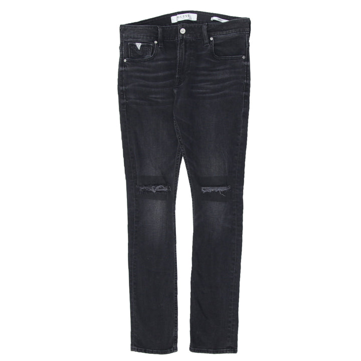 Mens Guess Skinny Ripped Jeans