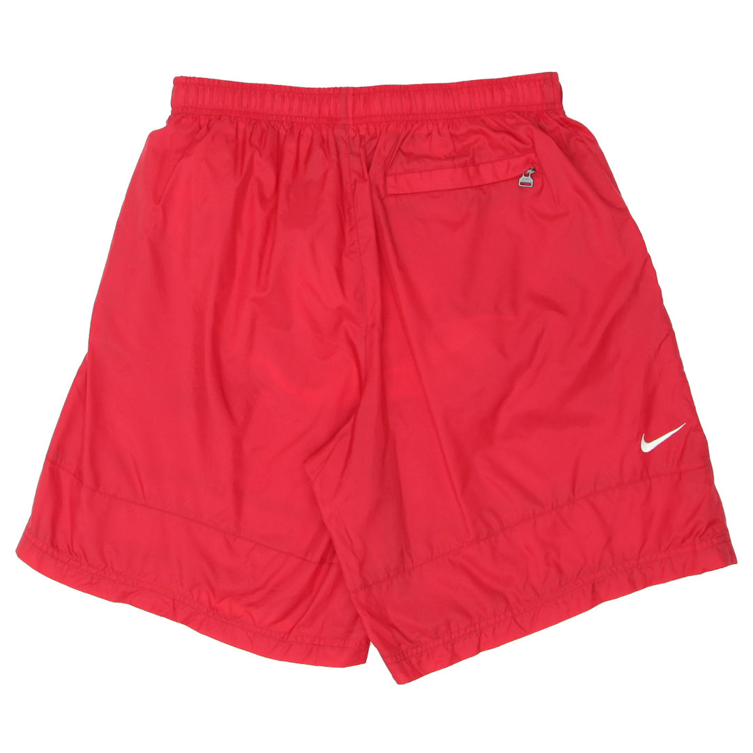 Mens Nike Embroidered Nylon Shorts Red