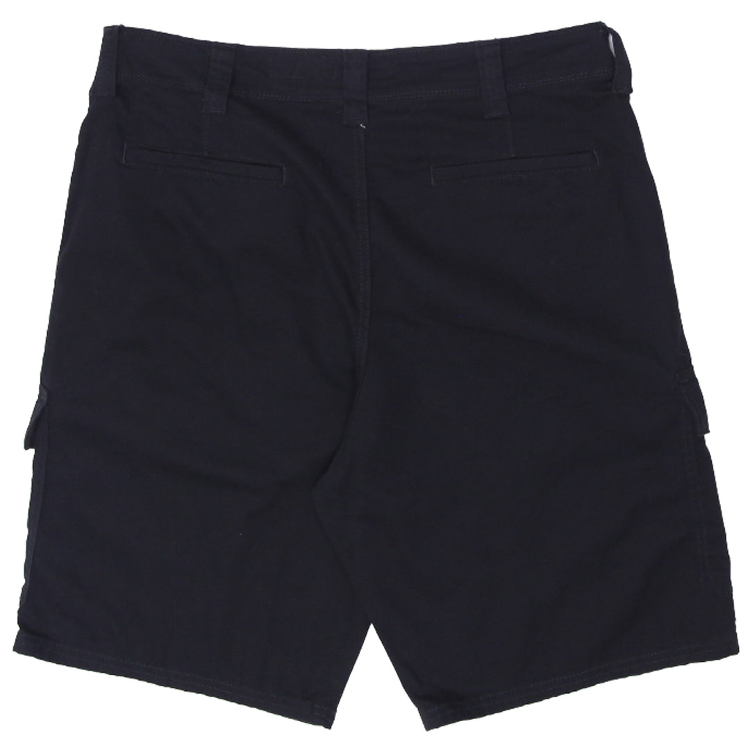 Mens Wrangler Relaxed Fit Black Cargo Shorts