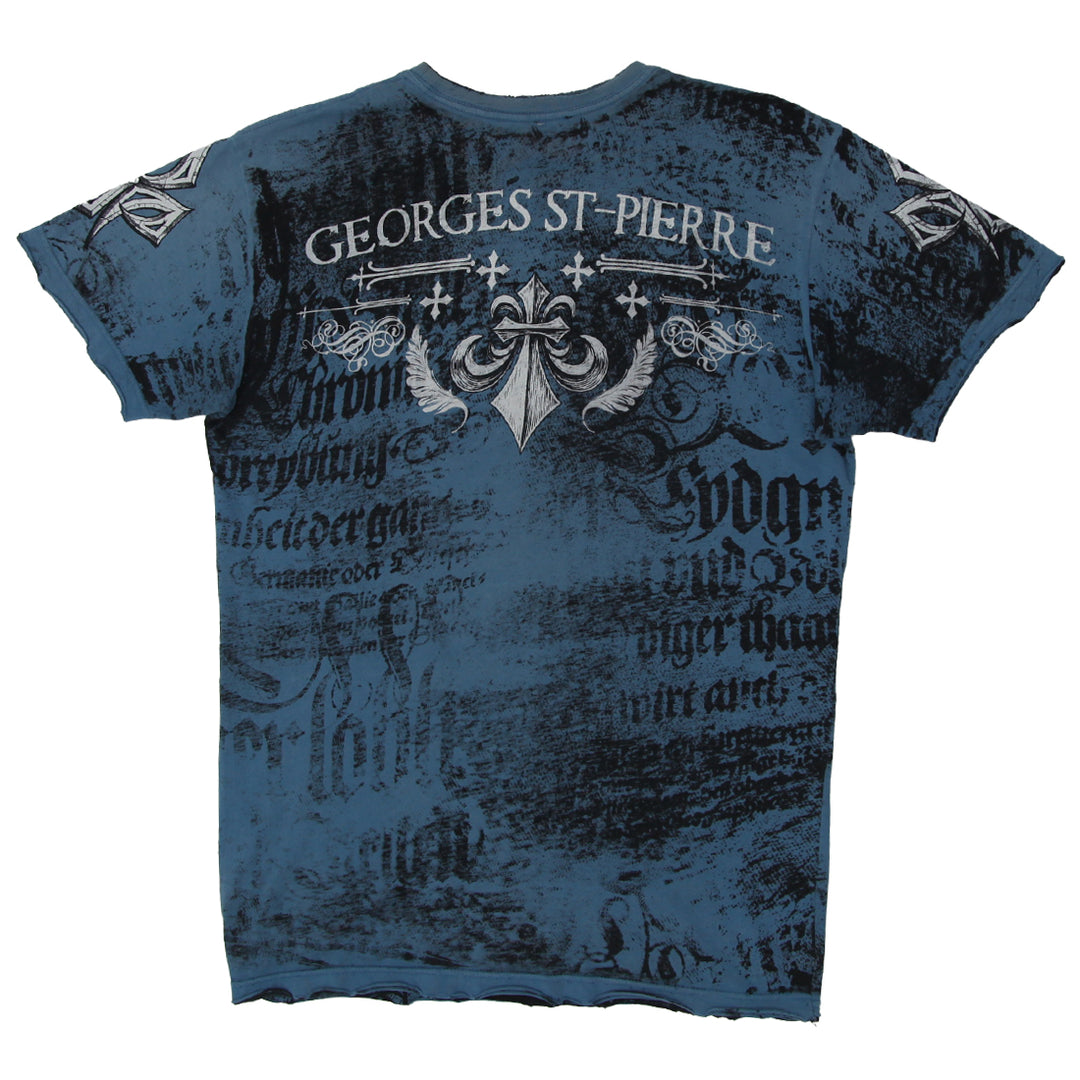 Y2K Mens Affliction All Over Print Short Sleeve T-Shirt