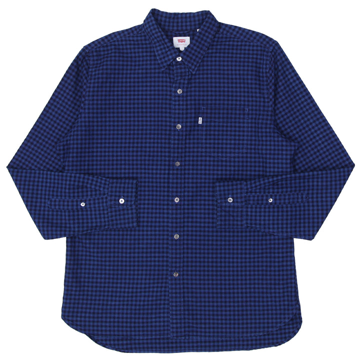 Mens Levi Strauss Checkered Long Sleeve Shirt