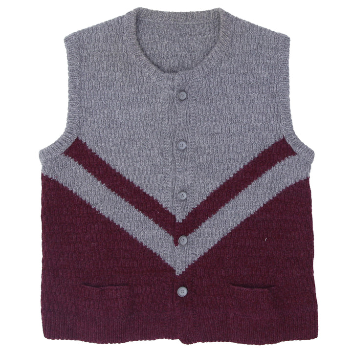 Ladies Knitted Sleeveless Cardigan Sweater