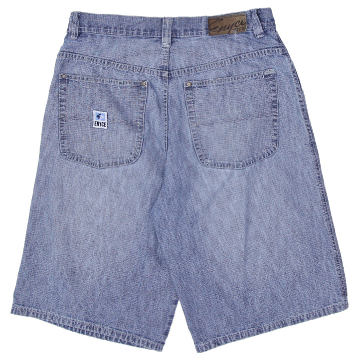 Mens Y2K ENYCE Washed Denim Jorts