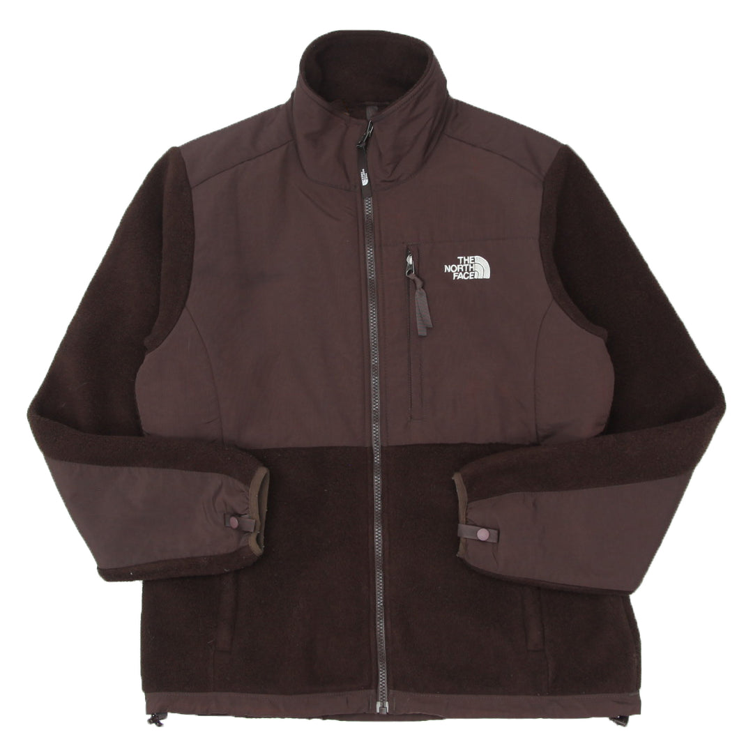 Ladies the North Face Full Zip Brown Denali Fleece Jacket