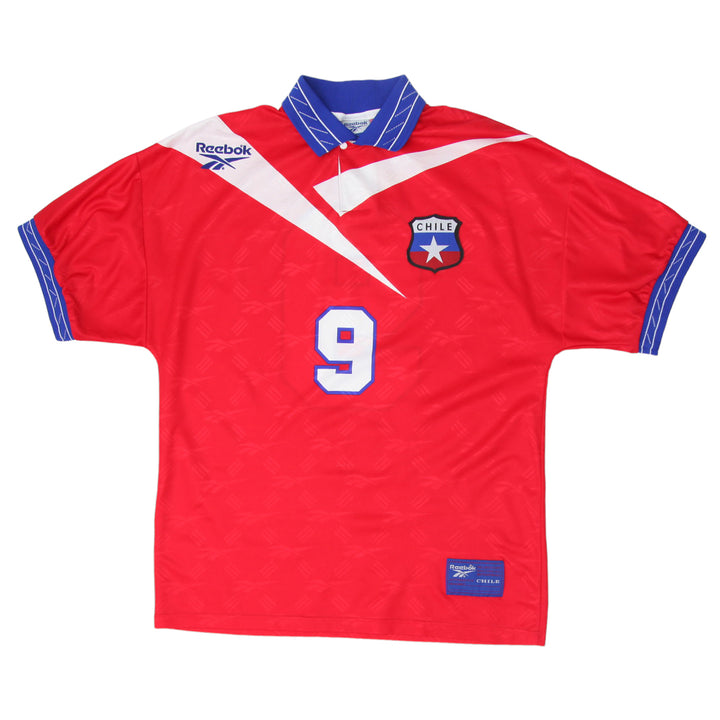 1996-1998 Vintage Reebok Chile Home Soccer Jersey M