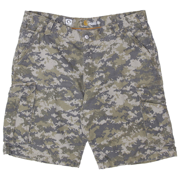 Mens Carhartt Force Relaxed Fit Camouflage Cargo Shorts