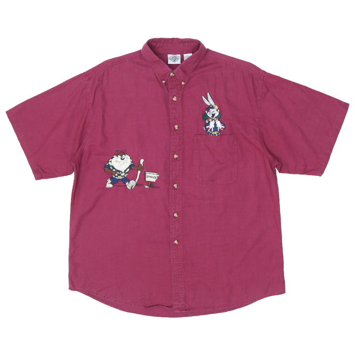 Mens ACME Clothing Co. Embroidered Disney Character Linen Cotton Shirts