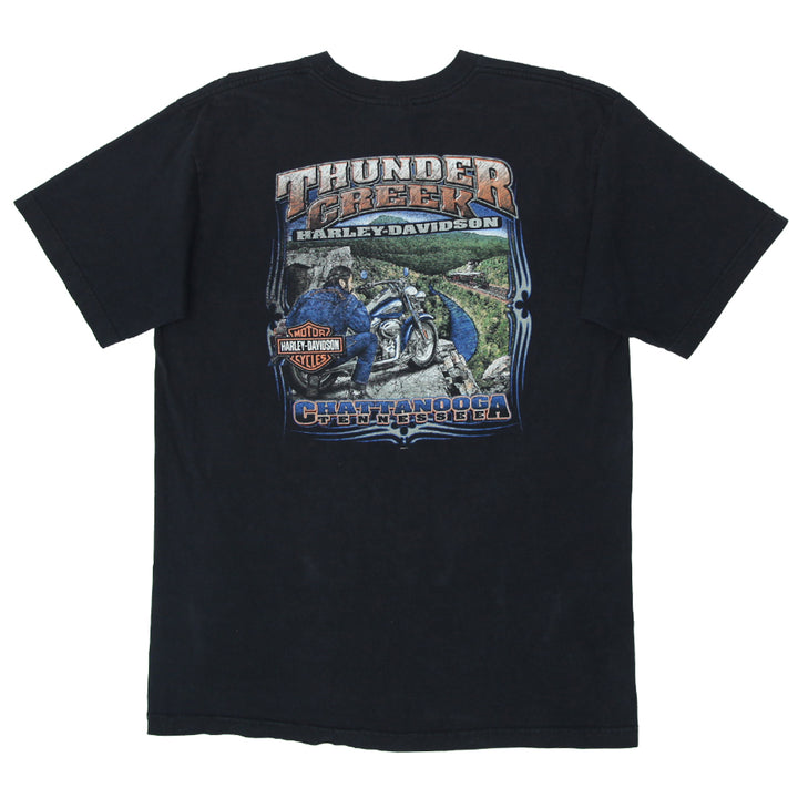 Vintage Harley Davidson Chattanooga Tennessee Thunder Creek Tshirt XL " Live To Ride" Made in USA