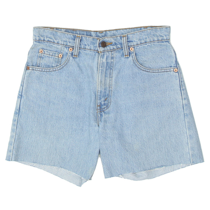 Ladies Levi Strauss 550 Custom Ripped Denim Shorts