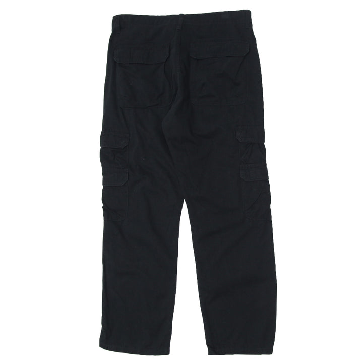 Mens Wrangler Black Cargo Pants