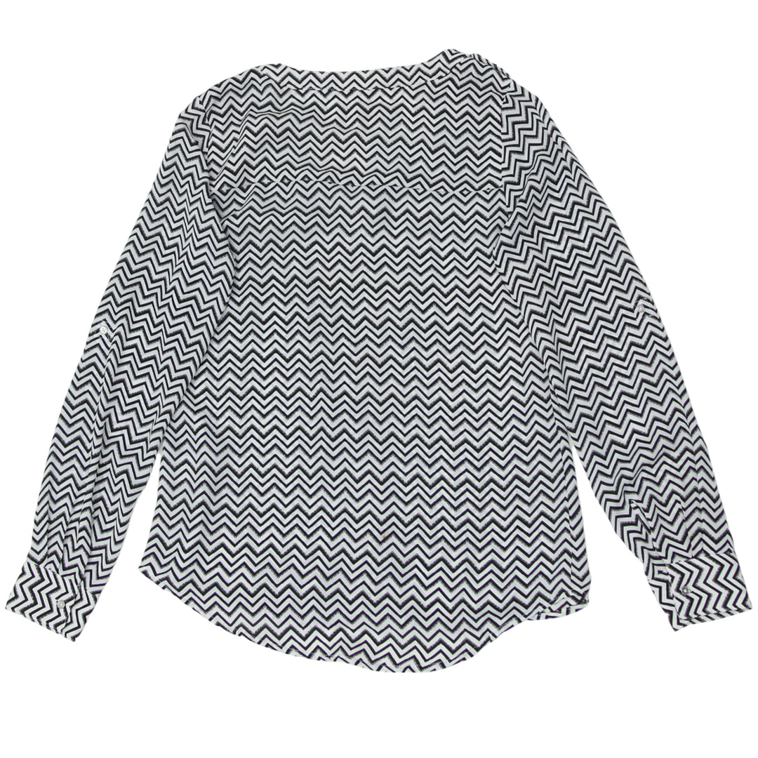 Ladies Candie's Black & White Long Sleeve Top