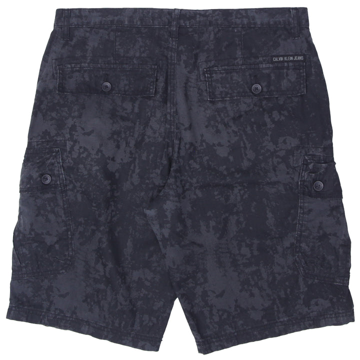 Mens Calvin Klein Black Camo Cargo Shorts