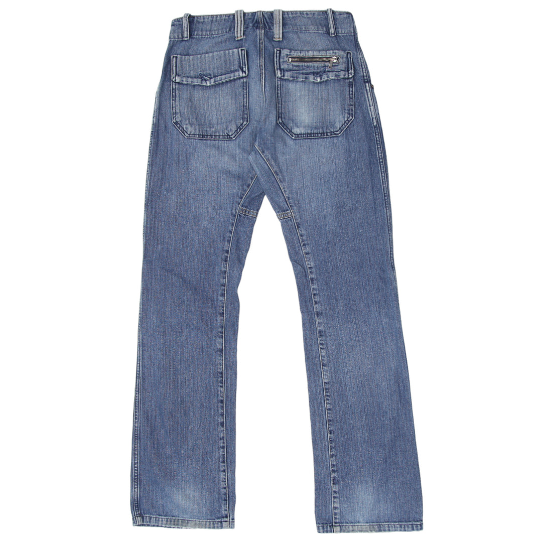 Mens Y2K Diesel Industry Button Fly Straight Jeans