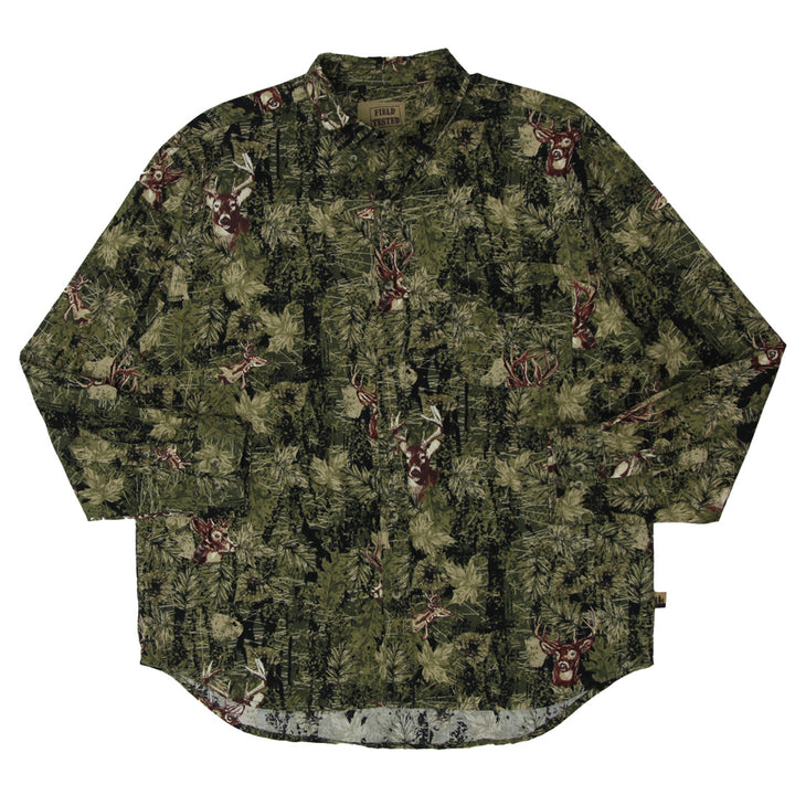 Mens Field Tested By Outdoor Life Deer Printed Long Sleeve Shirt