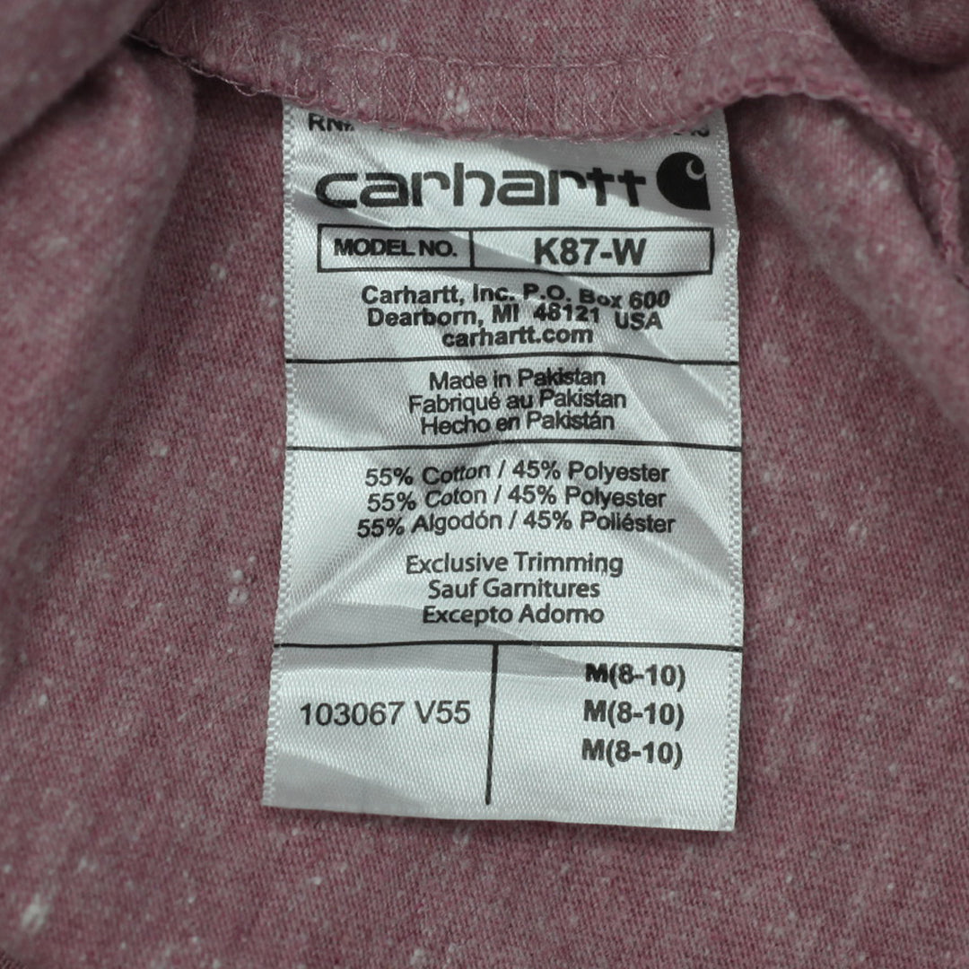 Ladies Carhartt Loose Fit Pocket T-Shirt Pink