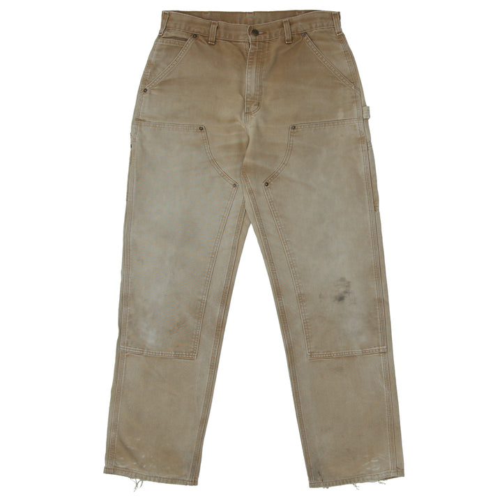 Mens Carhartt B136 BRN Original Dungaree Fit Double Knee Pants