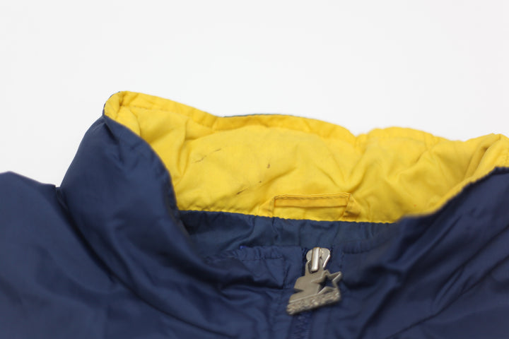 Vintage Starter Michigan Pull Zip Hidden Hooded Jacket