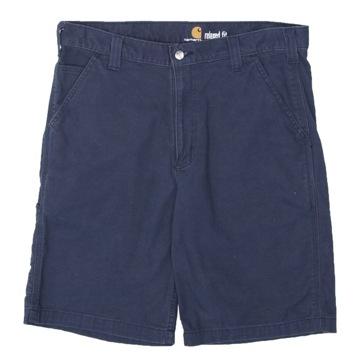 Mens Carhartt 102514-412 Relaxed Fit Navy Utility Shorts