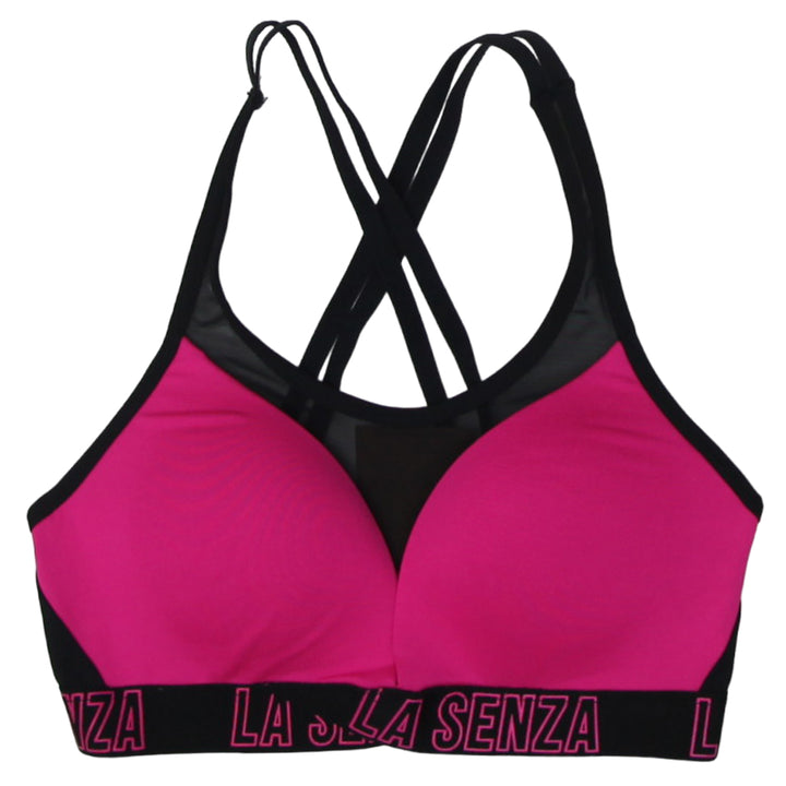 Ladies La Senza Pink Padded Sports Bra