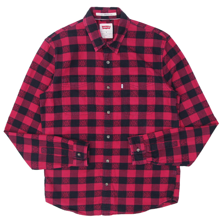 Mens Levi Strauss Modern Fit Plaid Shirt