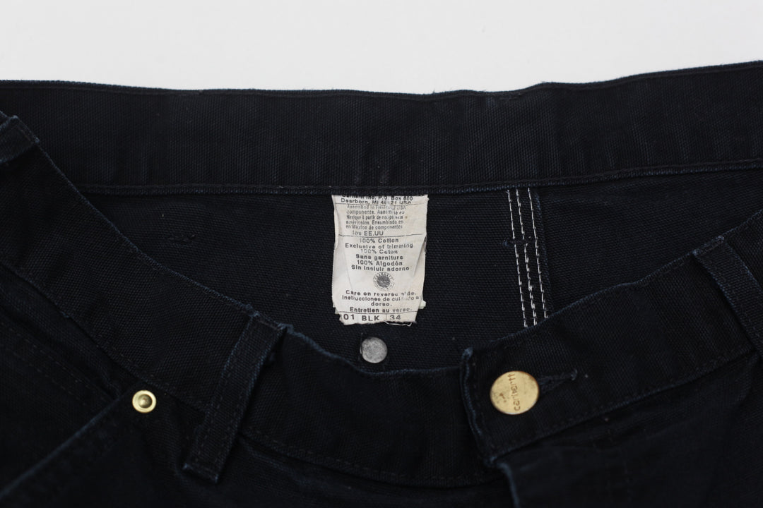 Vintage Carhartt B01 BLK Double Knee Carpenter Work Pants