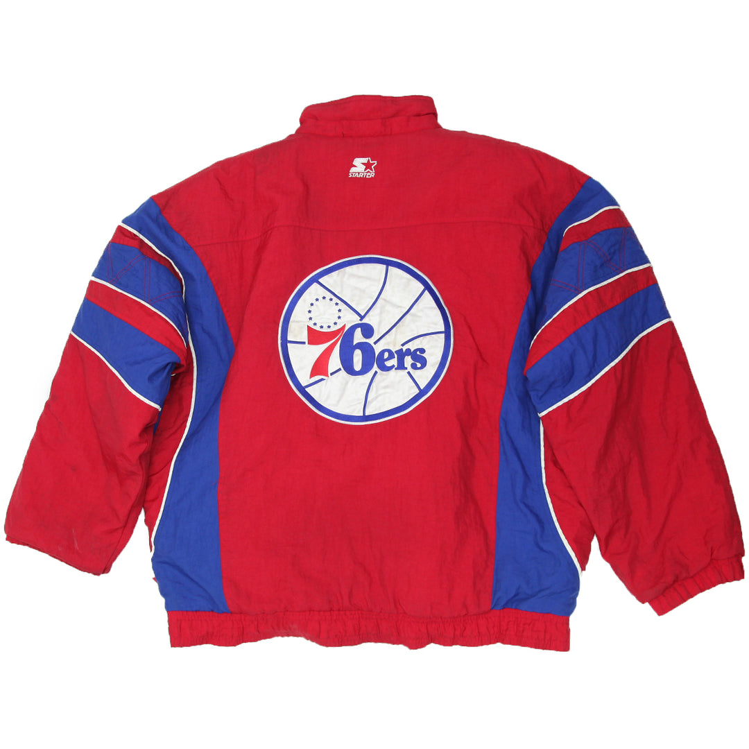 Vintage Starter Philadelphia 76Ers Quilted Jacket