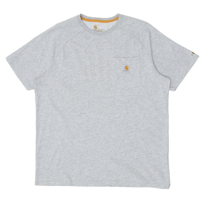 Mens Carhartt Force Relaxed Fit Pocket T-Shirt Gray