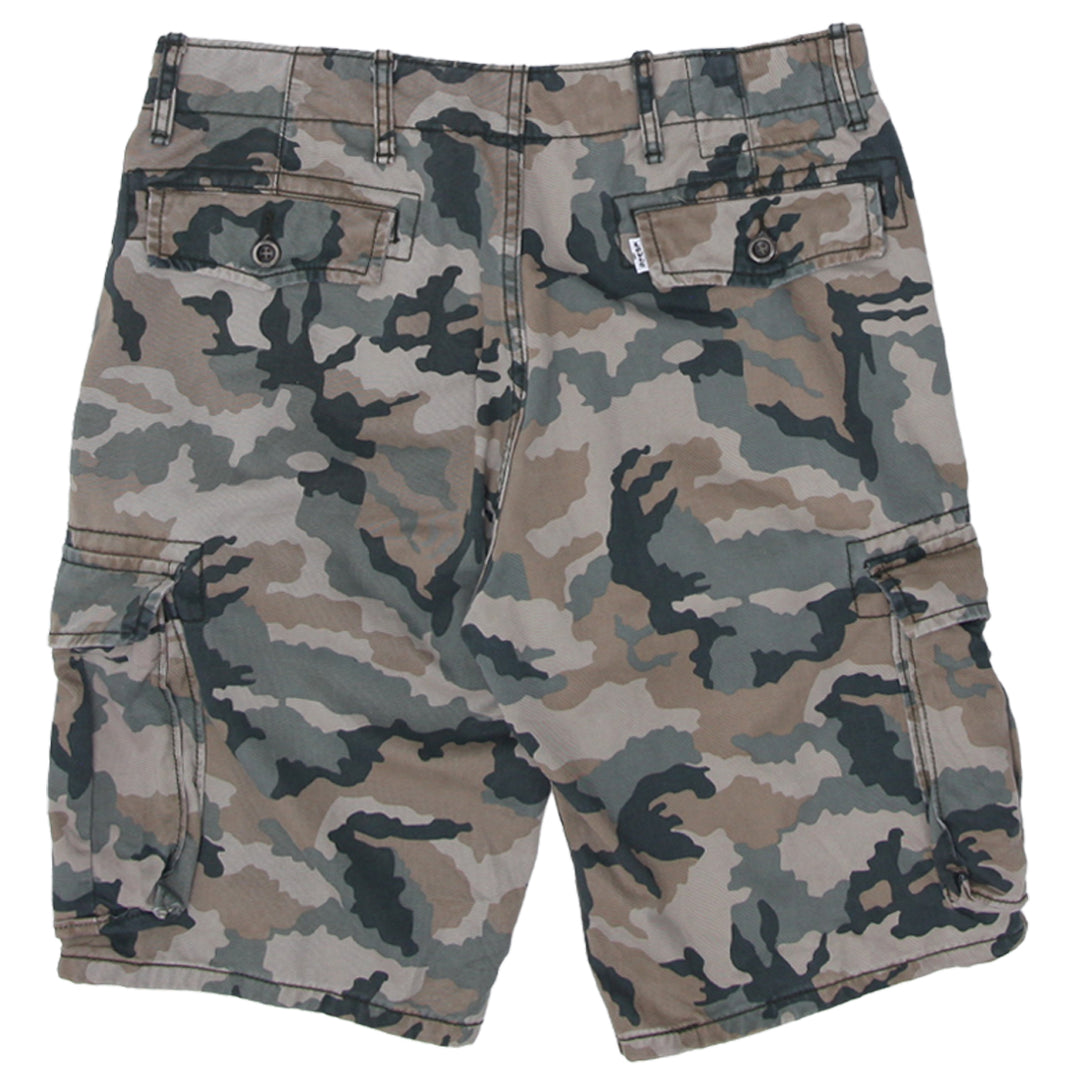 Mens Levi Strauss Camouflage Cargo Shorts