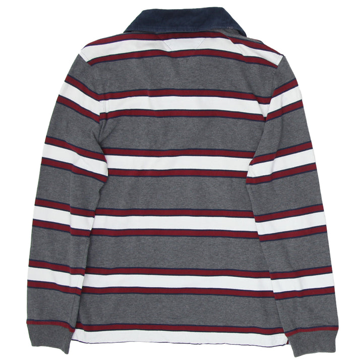 Mens Tommy Hilfiger Stripe Long Sleeve Polo T-Shirt