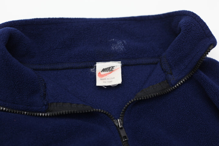 Rework Vtg Quarter Zip Fleece Crop Sweatshirt