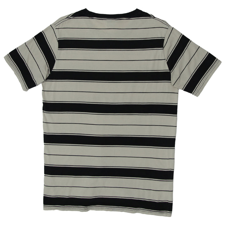 Mens Globe Logo Striped T-Shirt