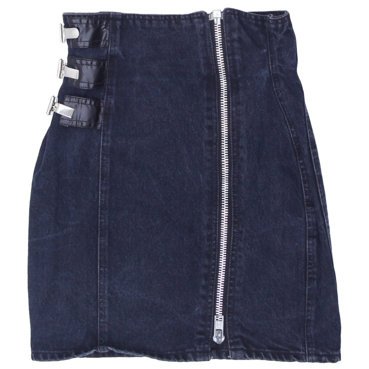 Y2K Santana Full Zip Denim Skirt