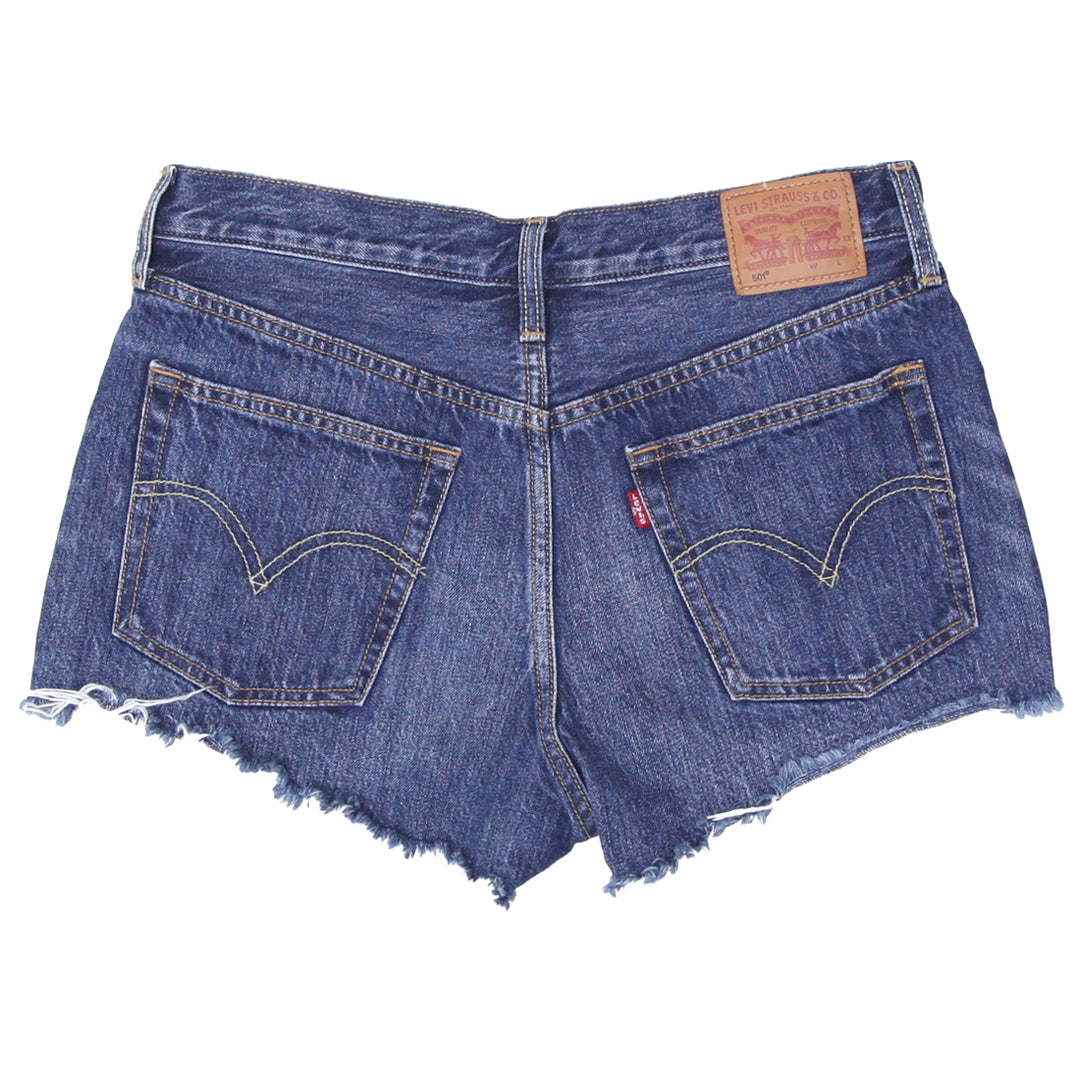 Ladies Levi Strauss 501 Frayed Denim Shorts