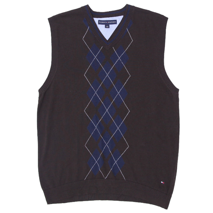 Mens Tommy Hilfiger Argyle V-Neck Sweater Vest