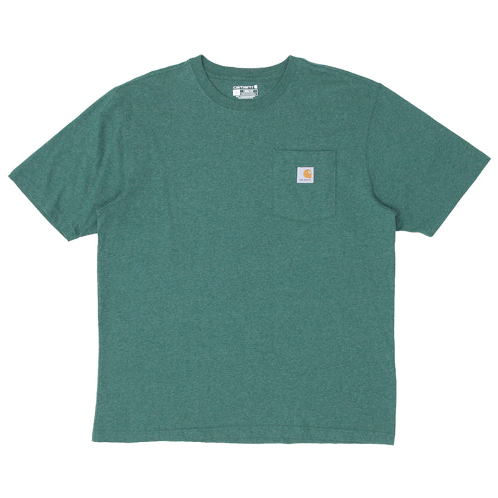 Mens Carhartt Loose Fit Pocket T-Shirt Green