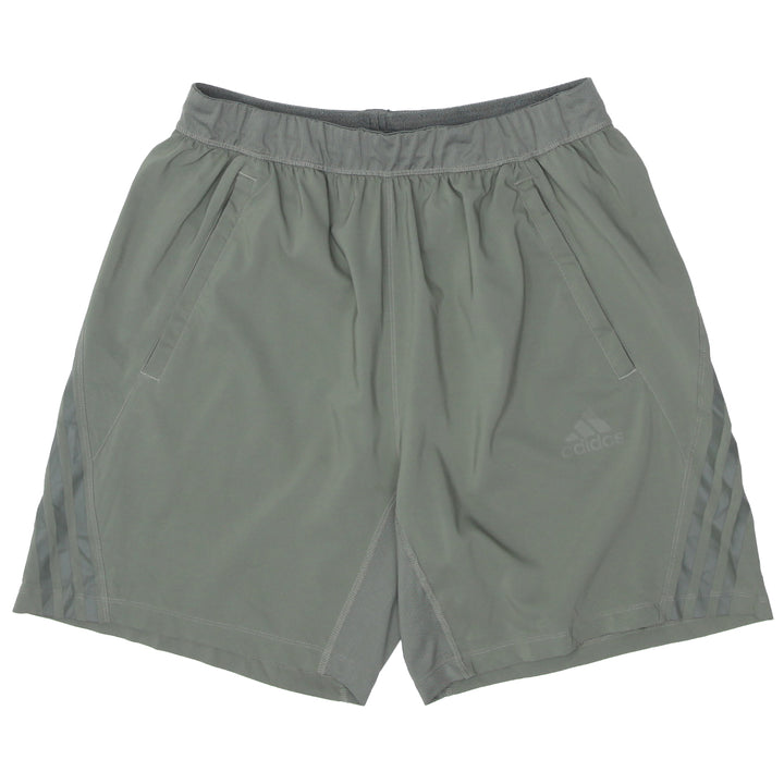 Mens Adidas Stripes Green Shorts