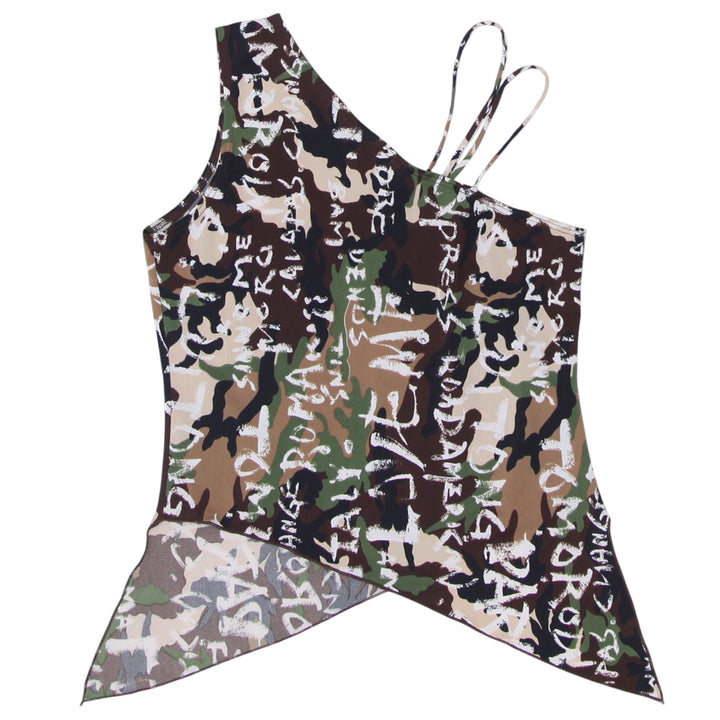 Y2K Clovis Sleeveless Printed Top