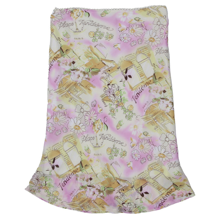 Y2K Suzy Shier Paris Floral Print Mini Skirt