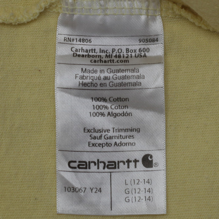 Ladies Carhartt Loose Fit Pocket T-Shirt Yellow