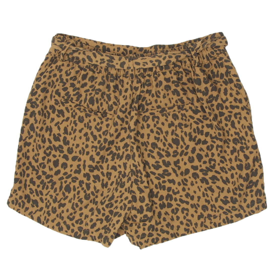 Ladies A New Day Animal Print Tie Belted Shorts