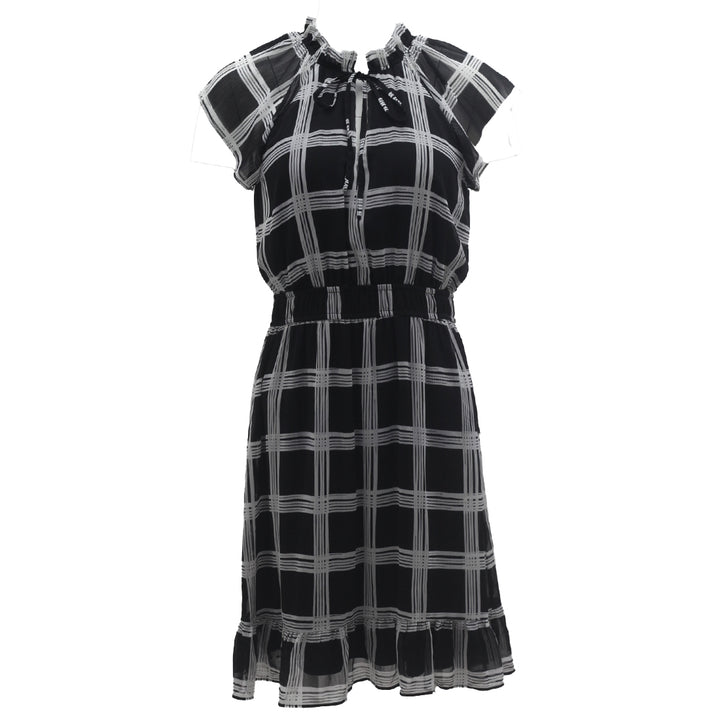 Ladies London Times Plaid Midi Dress