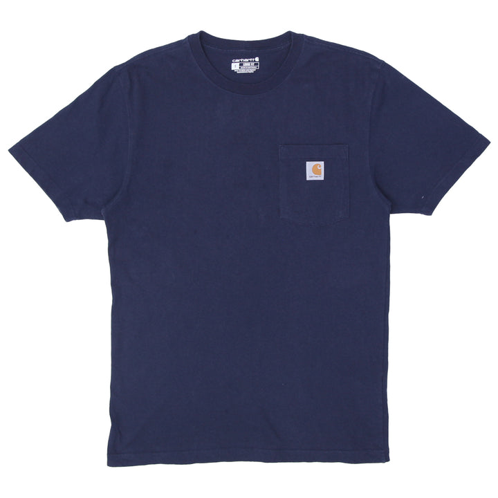 Mens Carhartt Loose Fit Pocket T-Shirt Navy Blue