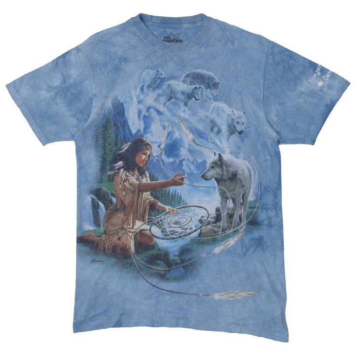 Mens The Mountain Wolves Dreamcatcher Tie Dye T-Shirt