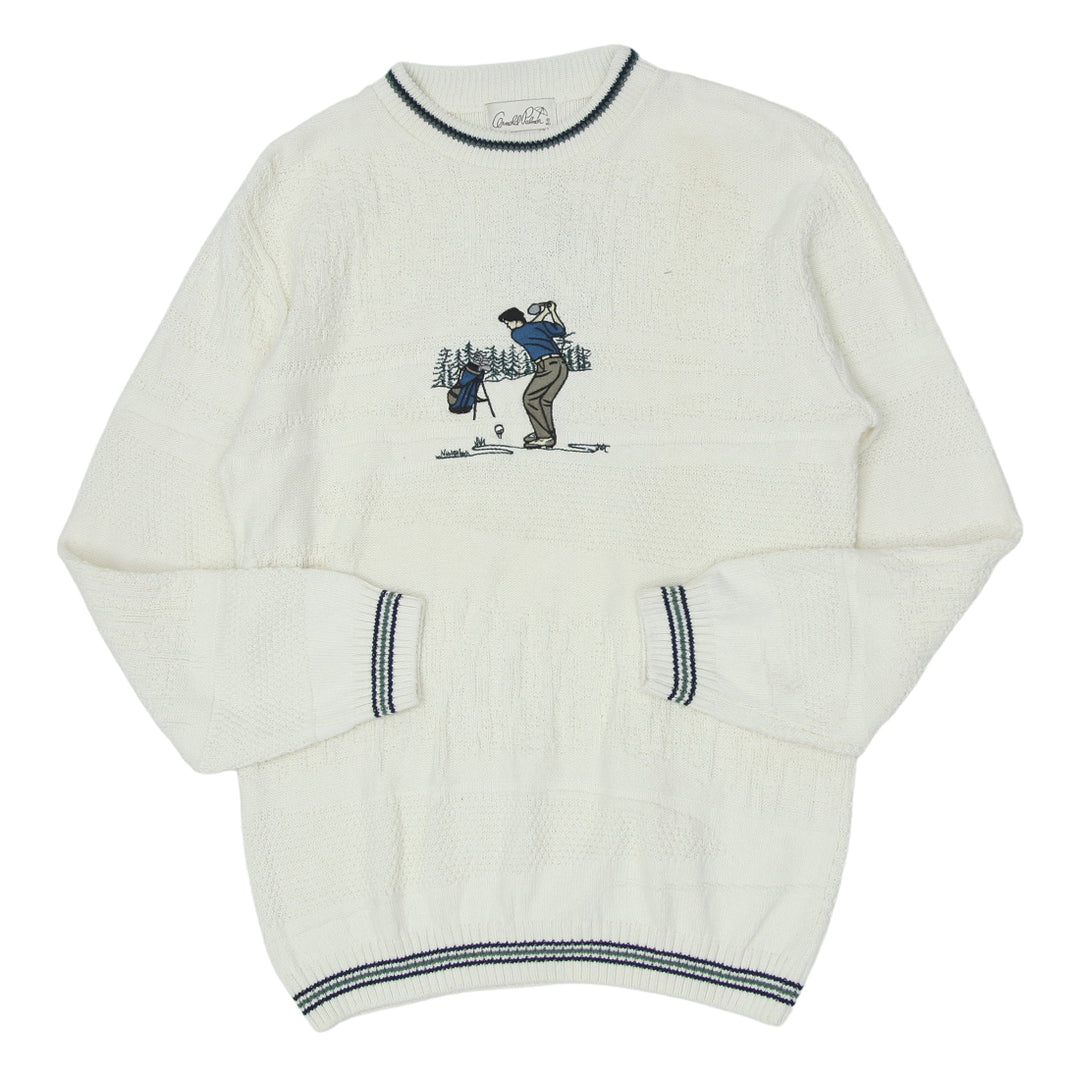 Vintage Arnold Palmer Golf Embroidered Knit Sweaters