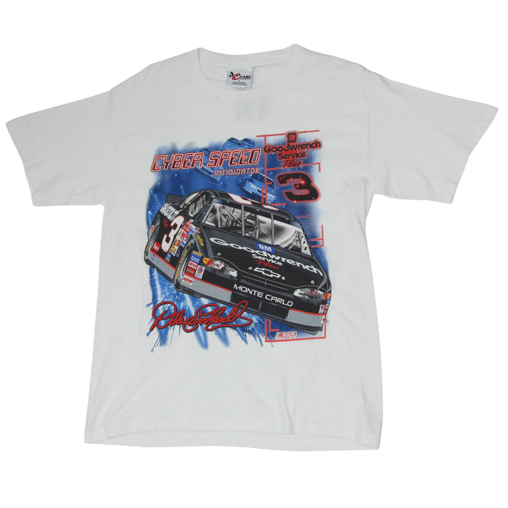 Vintage Dale Earnhardt Cyber Speed Nascar Racing T-Shirt Chase Authentics L