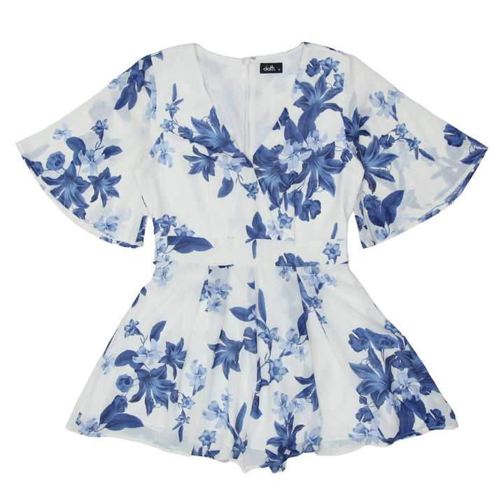 Ladies Dotti Floral Rompers