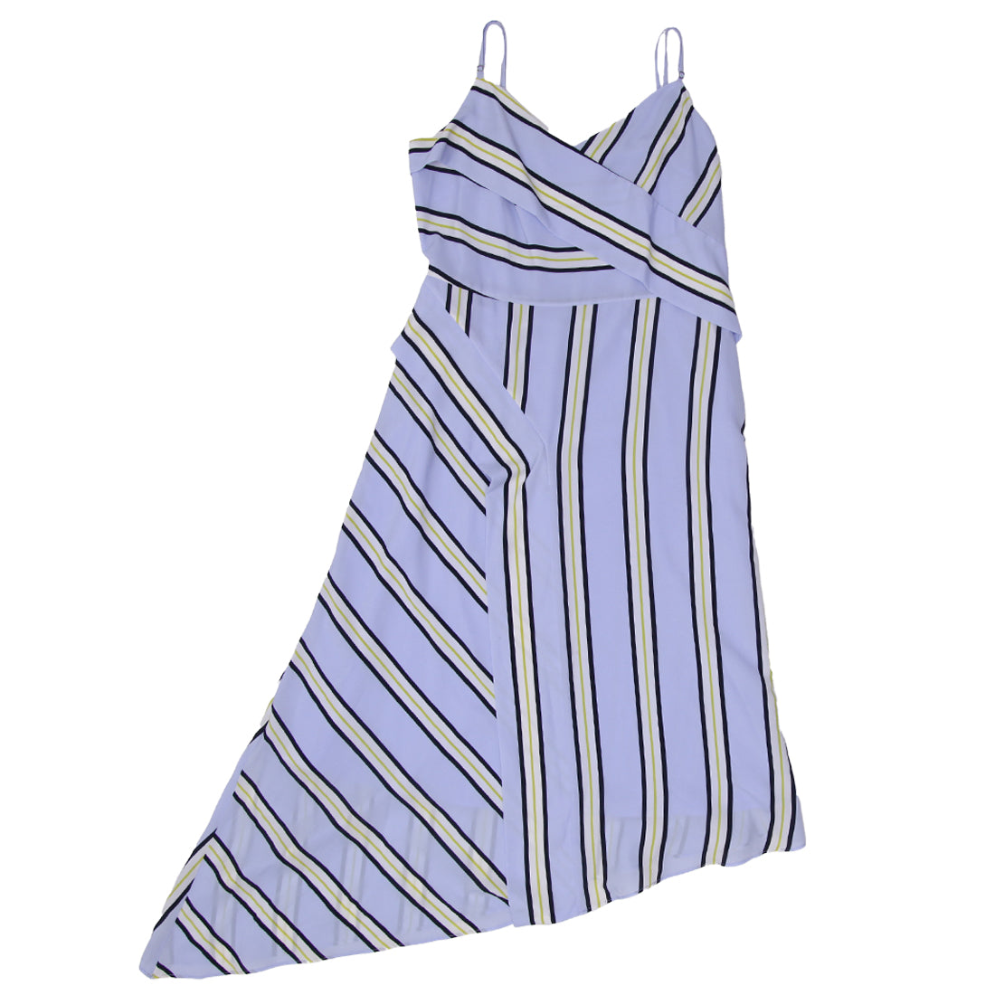 Ladies Banana Republic Strappy Stripe Dress Fashion Rerun Vintage