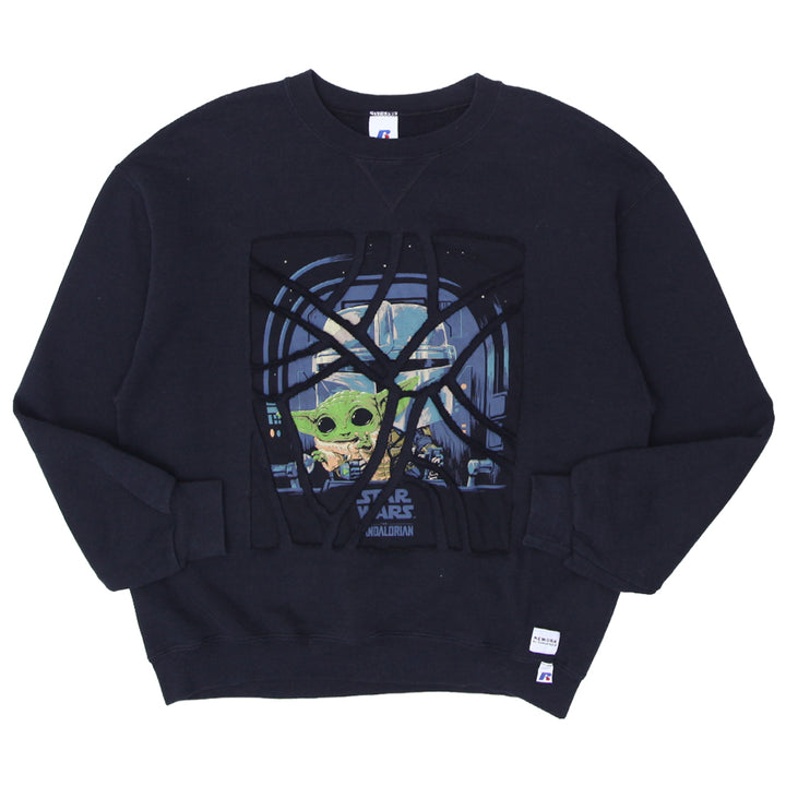 Rework Star Wars Mandalorian Patched Crewneck Sweatshirt