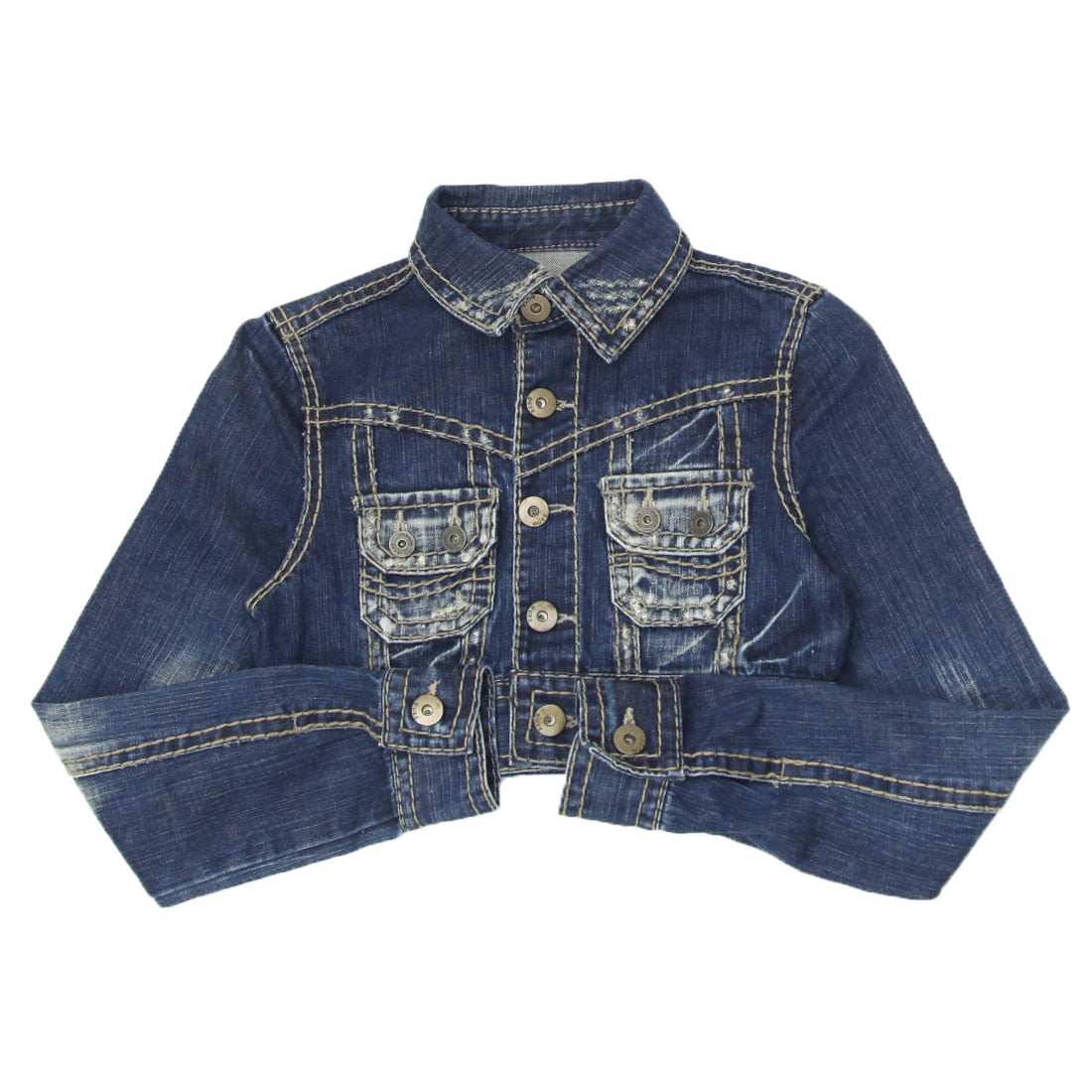 Y2K Denim Crop Jacket Fashion Rerun Vintage