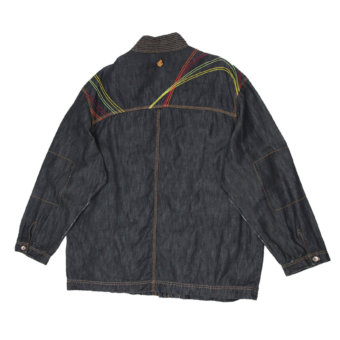 Mens Y2K Rocawear Utility Denim Jacket